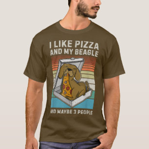 Camiseta Beagle Pizza Walk Dog Proprietário Lover Puppy 184