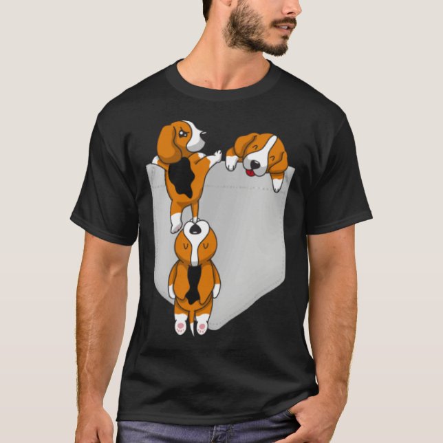 Camiseta Beagle Pocket Graphic Dog (Frente)