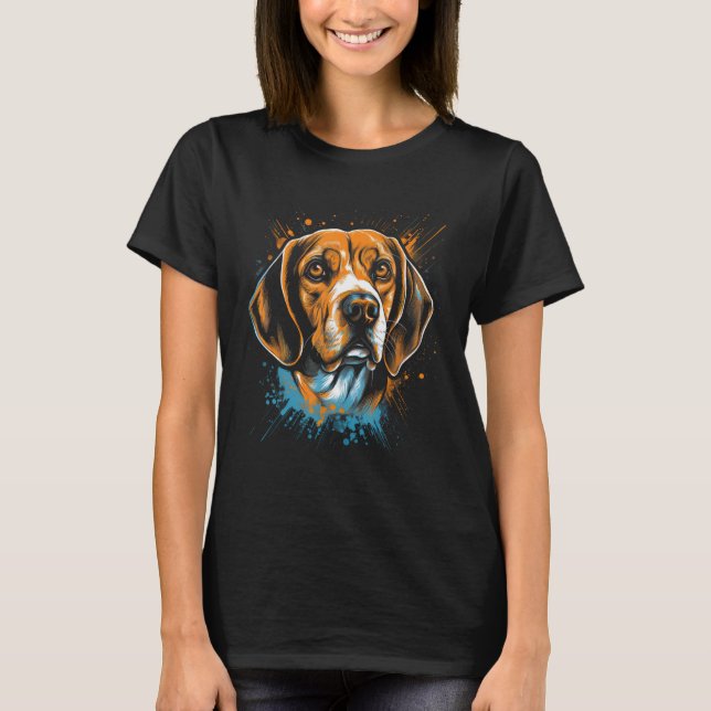 Camiseta Beagle Retro 1 (Frente)