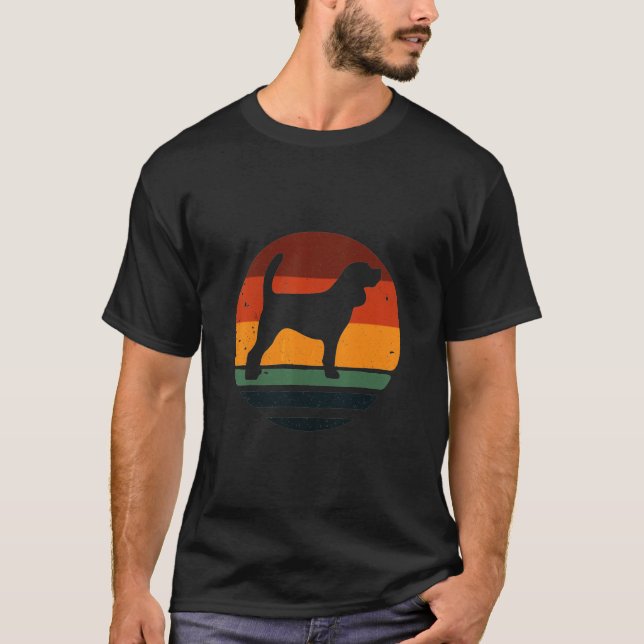 Camiseta Beagle Retro Dog Mãe Pai (Frente)