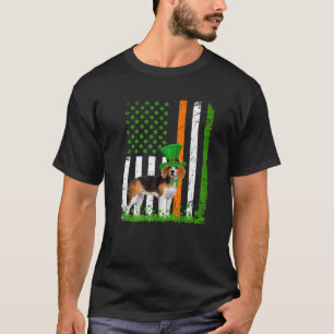 Camiseta Beagle Saint Patrick's Day Dogs Lover American Fla