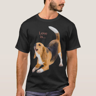 Camiseta Beagle Shirt Beagles Tee Love Is Dog Mom Dad Puppy