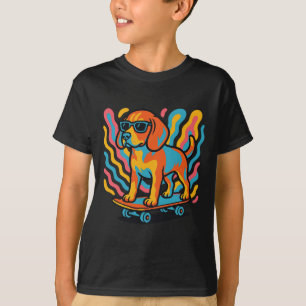 Camiseta Beagle Skateboarding Beagle de skate legal