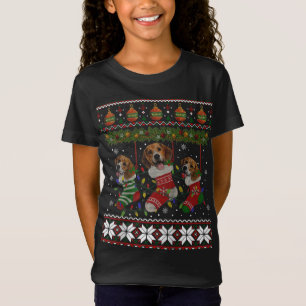 Camiseta Beagle Ufly Christmas Beagle Dog Cute Meias Xmas
