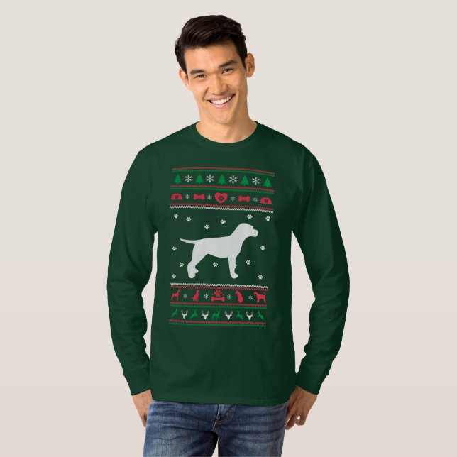 Camiseta Beagle Ugly Christmas Sweater (Frente Completa)