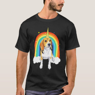 Camiseta Beagle Unicorn Funny Cute Beagle Unicorn Rainbow C