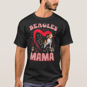 Camiseta Beagles Diversão Mama Pet Roupa Dog Beagles Mamãe 