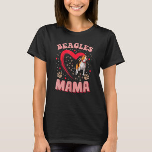 Camiseta Beagles Diversão Mama Pet Roupa Dog Beagles Mamãe
