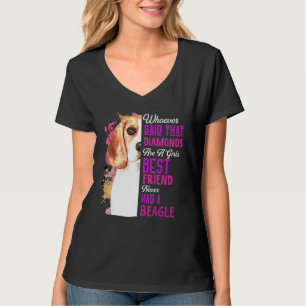 Camiseta Beagles São o Melhor Amigo de uma Garota Mamãe Dia
