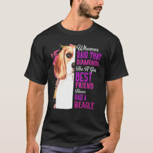 Camiseta Beagles São o Melhor Amigo de uma Garota Mamãe Dia
