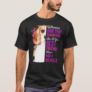 Camiseta Beagles São Uma Menina Melhor Amiga Cachorro Mães