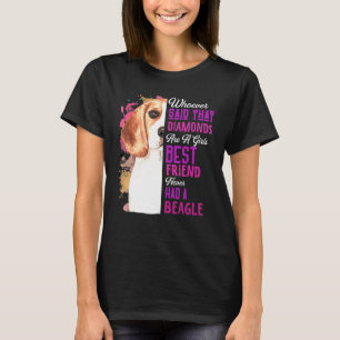 Camiseta Beagles São Uma Menina Melhor Amiga Cachorro Mães
