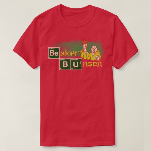 Camiseta Beaker e Bunsen (Frente do Design)