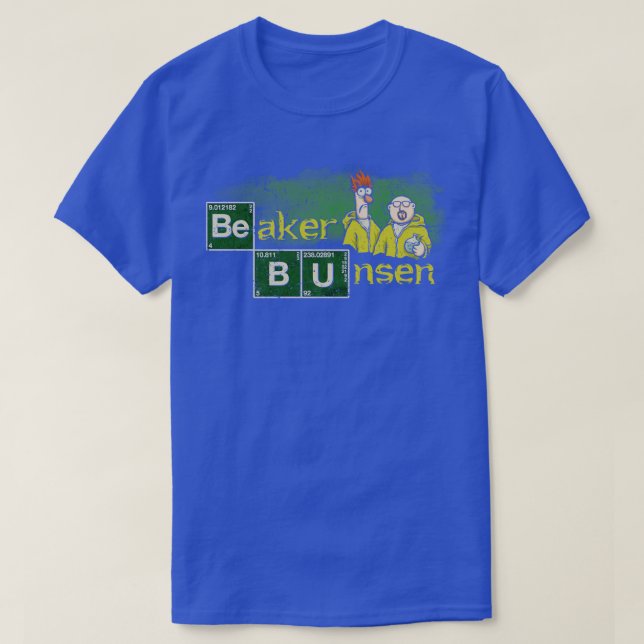 Camiseta Beaker e Bunsen (Frente do Design)
