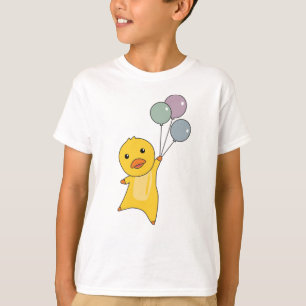 Camiseta Beaker Voa Com Balões Animais Doce Crianças