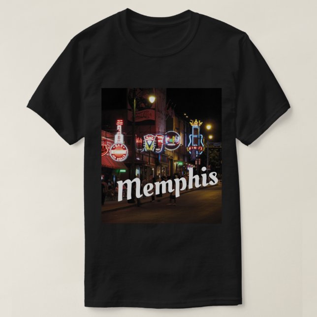 Camiseta Beale Street, Memphis, Tennessee (Frente do Design)