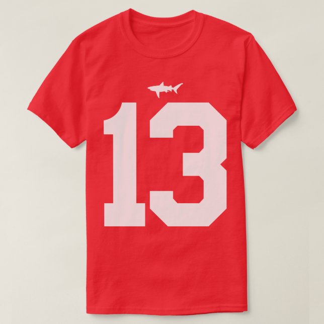 Camiseta Beamen Miami Sharks Jersey FrontBack Impressão (Frente do Design)