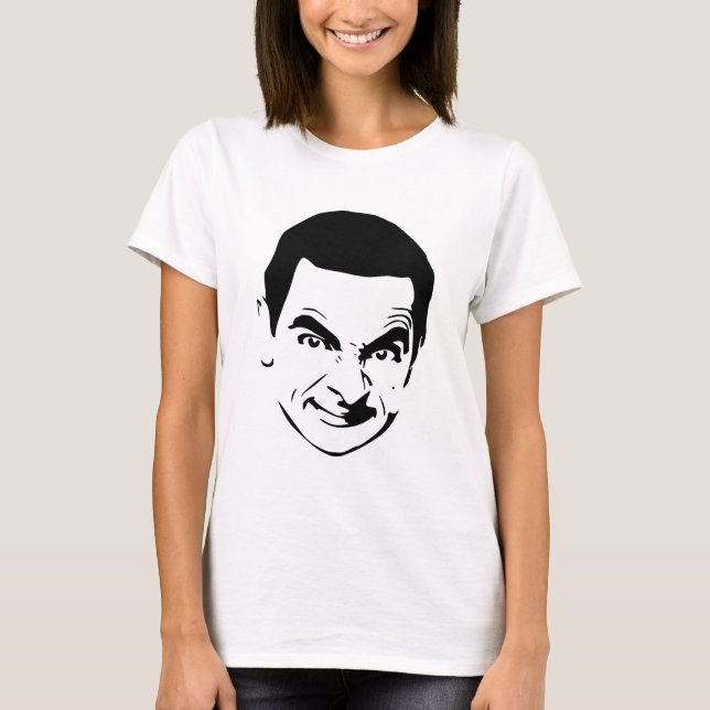 Camiseta Bean Face Stencil Pop Art (Frente)