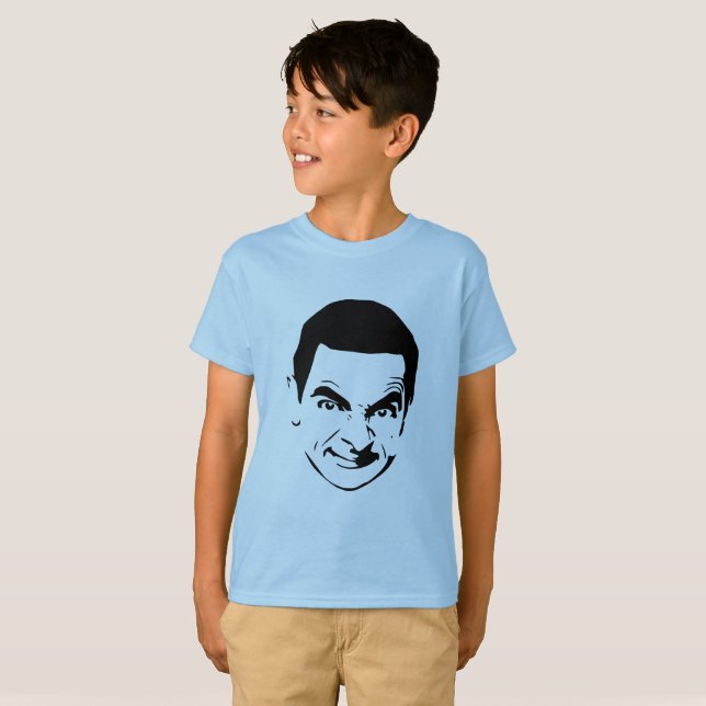 Camiseta Bean Face Stencil Pop Art (Frente Completa)