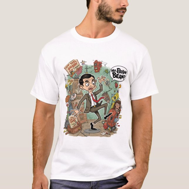 Camiseta Bean Funny Graphic T-Shirt (Frente)