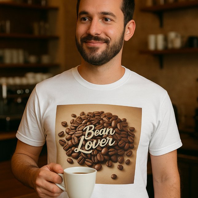 Camiseta Bean Lover Café Feijão Estético (Criador carregado)