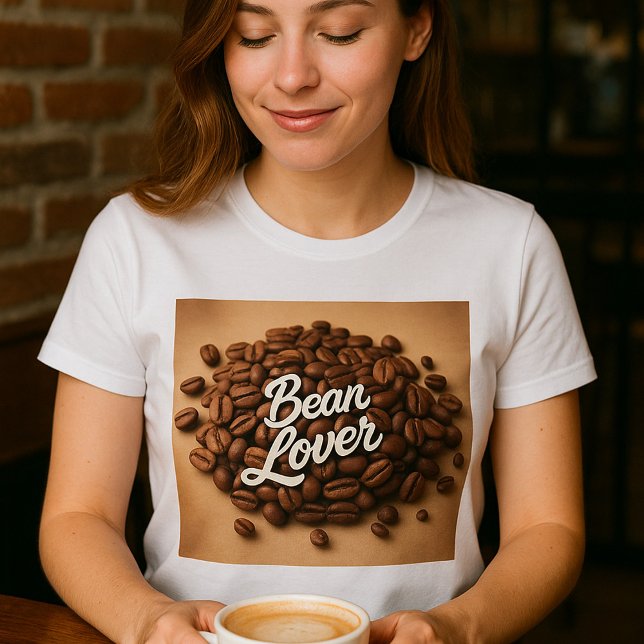 Camiseta Bean Lover Café Feijão Estético (Criador carregado)