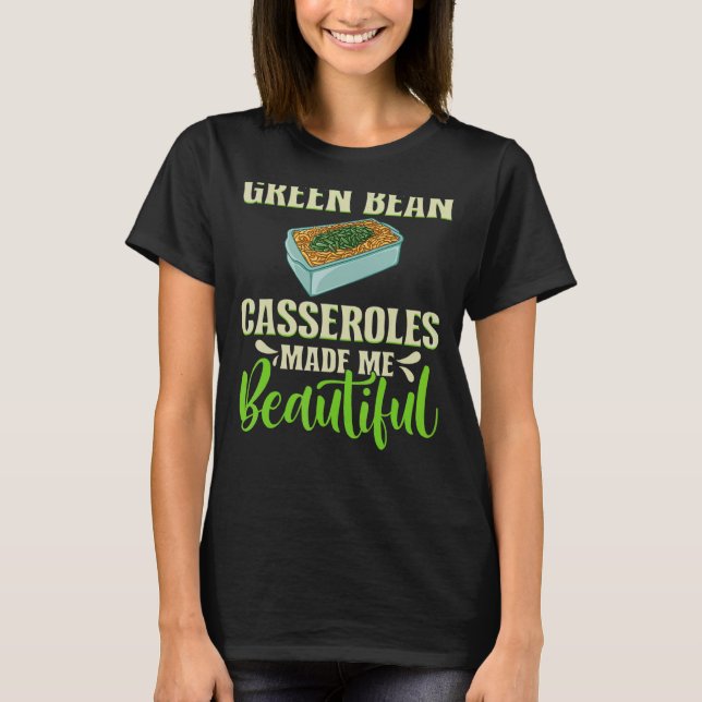 Camiseta Bean Verde Casserole Recebe Cadeado de Encaixe (Frente)