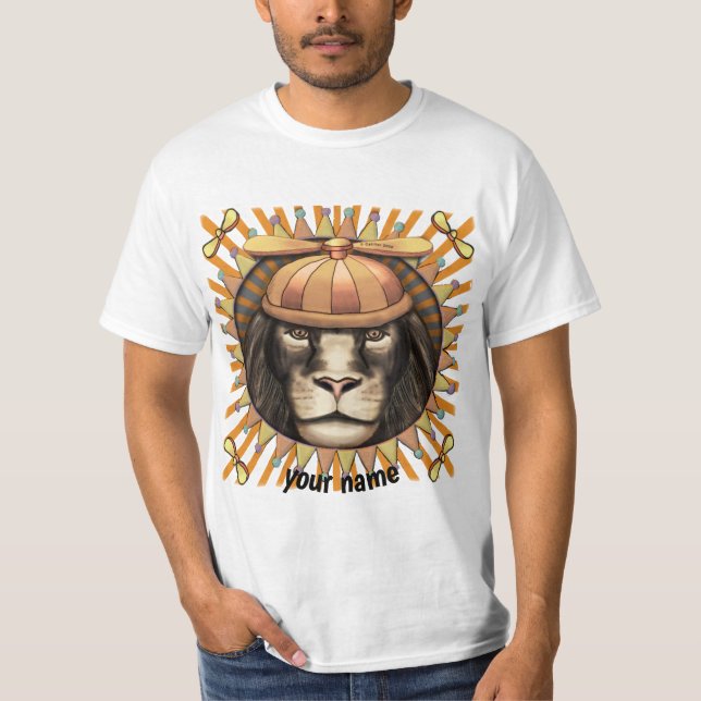 Camiseta Beanie Lion T-Shirt (Frente)