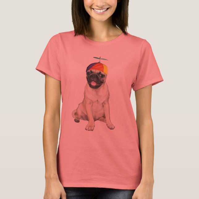 Camiseta Beanie Pug (Frente)