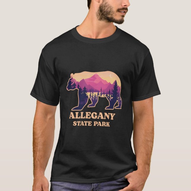 Camiseta Bear Alegheny National Forest Pennsylvania Hiking (Frente)