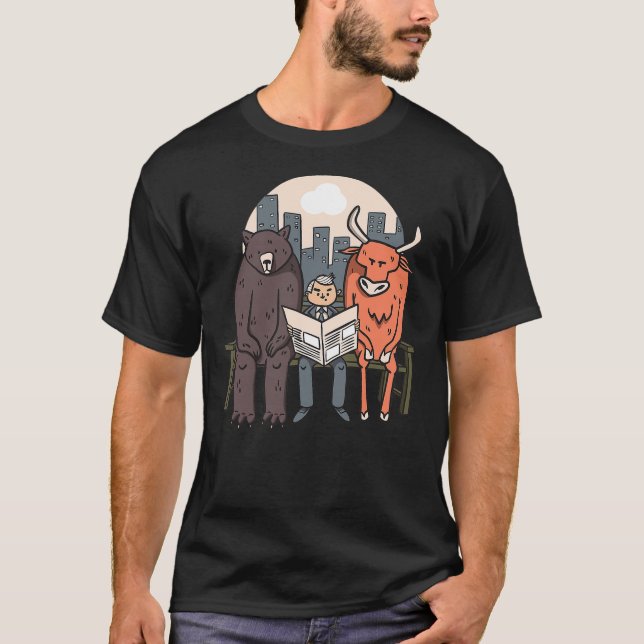 Camiseta Bear And Bull Stock Market Trader (Frente)