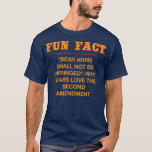 Camiseta Bear Arms Shall Not Be Infringed Funny Animal Pun