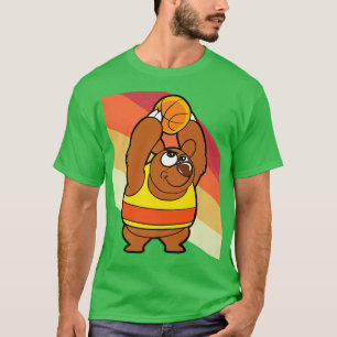 Camiseta Bear Basball Player Prêmio Funny Animal