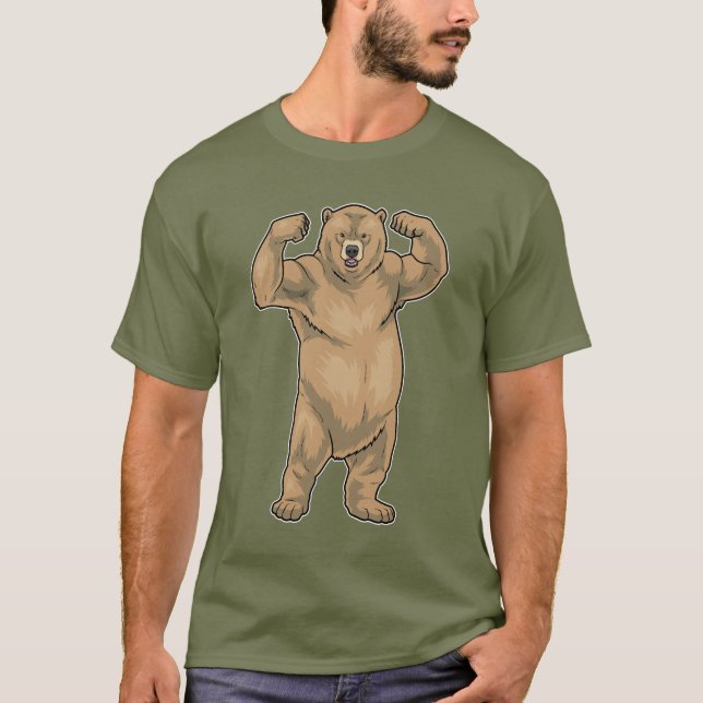 Camiseta Bear Bodybuilder Bodybuilding (Frente)