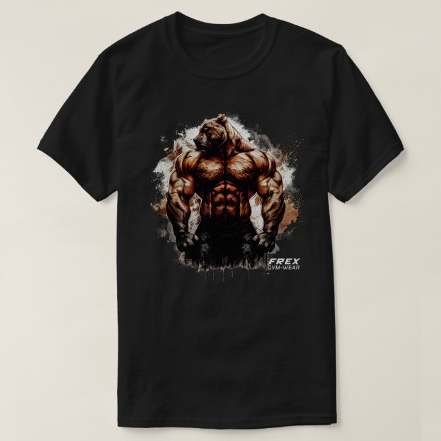 Camiseta Bear Bodybuilding Fitness Gym Wear (Frente do Design)