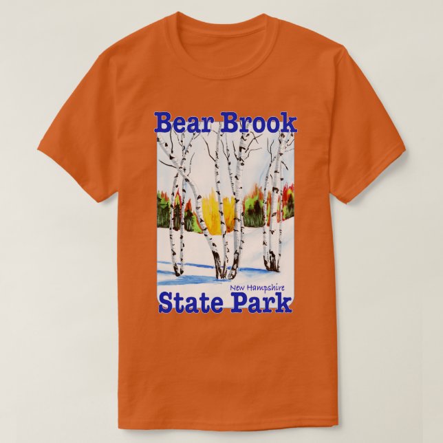 Camiseta Bear Brook State Park New Hampshire (Frente do Design)
