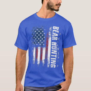 Camiseta Bear Caça À Bandeira Americana Bears Hunter