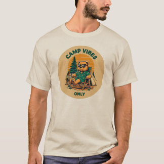 Camiseta Bear Camp Vibes Only - Chillin' Bear with Sunglass