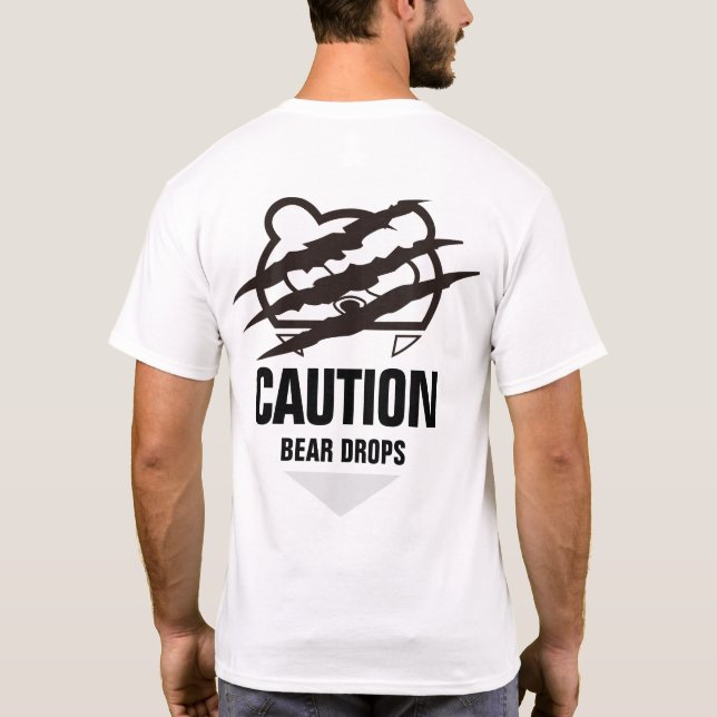 Camiseta Bear Claw Engraçado (Verso)