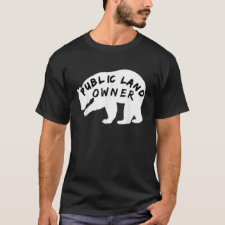 Camiseta BEAR do proprietário público de terrenos para acam