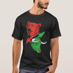 Camiseta Bear E Bull Bearish Bullish Stocks Cripto Tradin