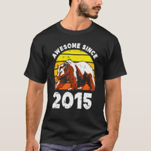 Camiseta Bear Grizzly Incrível Desde O Aniversário De 7 De