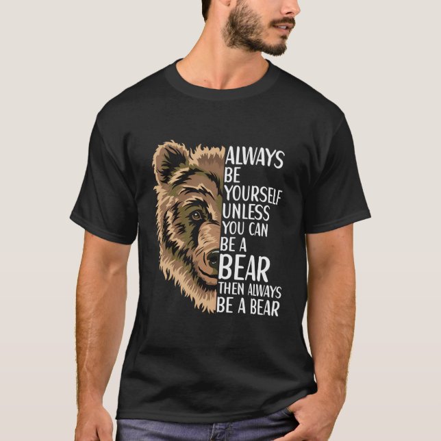 Camiseta Bear Grizzly Willife Animal For (Frente)