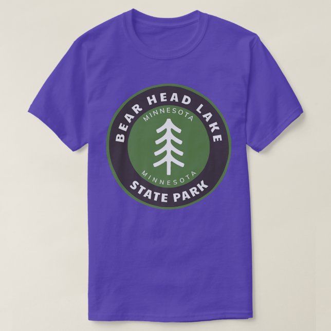 Camiseta Bear Head Lake State Park Minnesota MN Forest Tree (Frente do Design)
