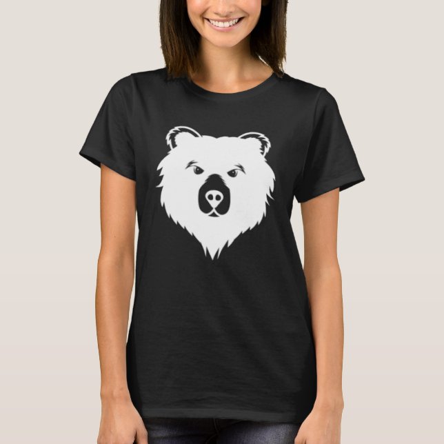 Camiseta Bear Head Women Men Graphic Bear (Frente)