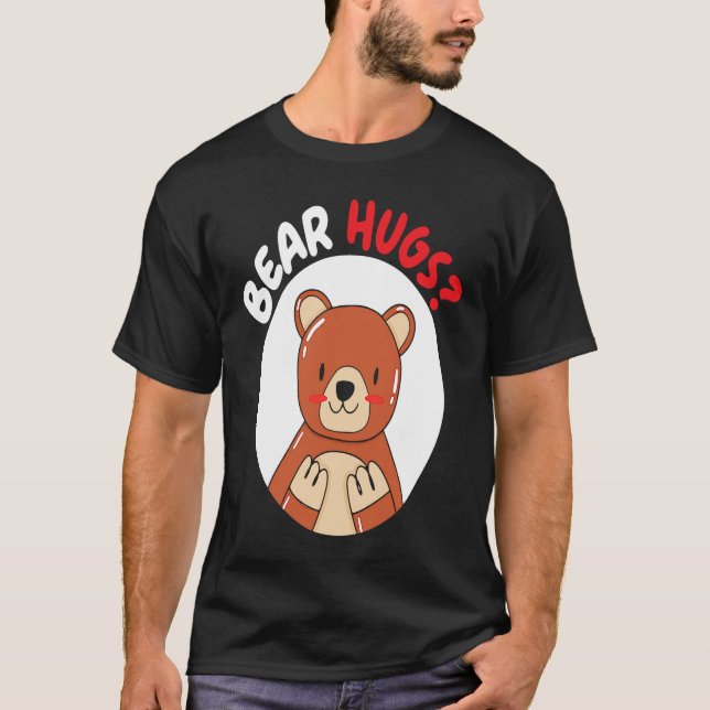 Camiseta Bear Hugs Bear Lover Wildlife Animal Bear (Frente)