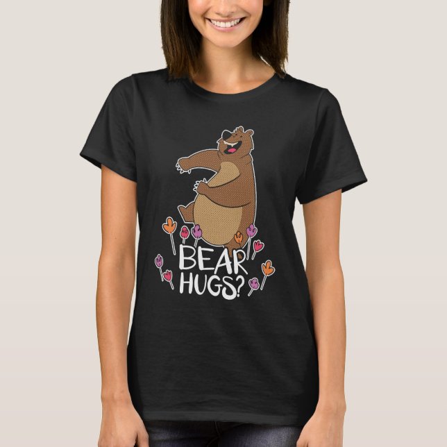 Camiseta Bear Hugs Bear Lover Wildlife Animal Bear 1 (Frente)