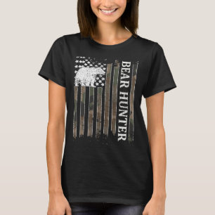 Camiseta Bear Hunter American Flag Bear Hunting Lover 1