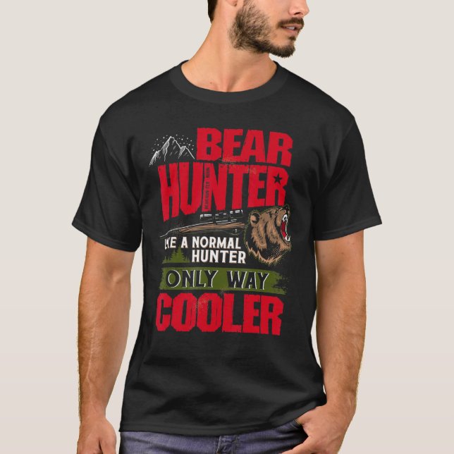 Camiseta Bear Hunter Definição Animal (Frente)