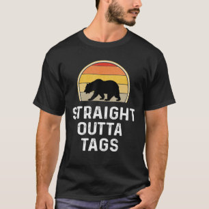 Camiseta Bear Hunter Hunting Straight Outta Tags